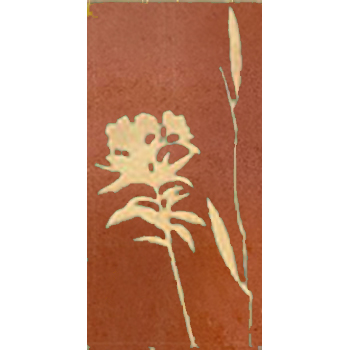 Mosaic House Moroccan tile CH-Oleander B 4 Rust,    chiseled field 